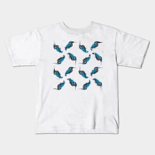 Kingfisher Pattern Kids T-Shirt